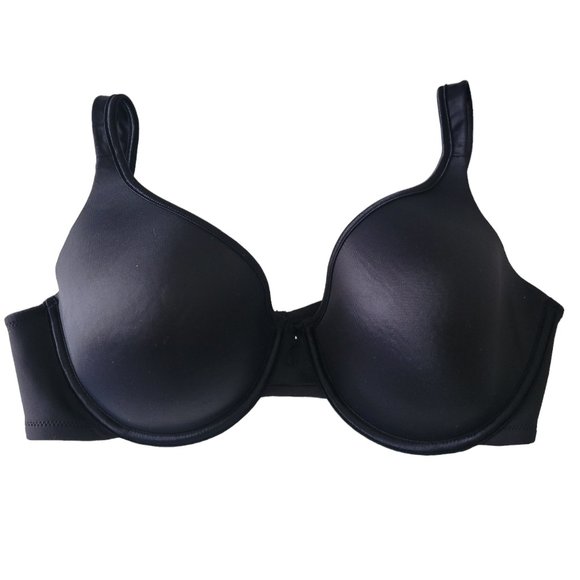 Vanity Fair Bra 36D Body Caress Underwire Full Coverage Convertible Straps Black - Picture 1 of 8